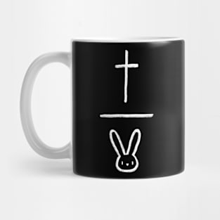 Jesus Over Bunnies Mug